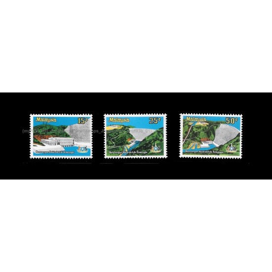 1979 Malaysia Opening of Hydro-electric Power Station Temengor Set of 3pcs stamps MNH Fine