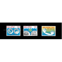 1980 Malaysia Submarine Cable Project between Kuantan and Kuching Set of 3pcs stamps MNH Fine