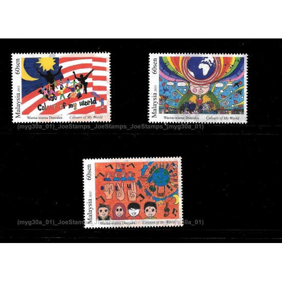 2013 Malaysia Celebrating Abilities of Children with Disabilities Set of 3pcs stamps MNH VERY_Fine