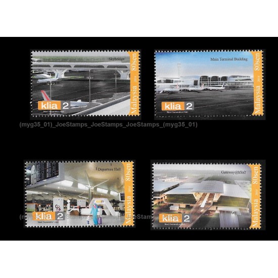 2014 Malaysia KLIA2 Set of 4pcs stamps MNH Fine