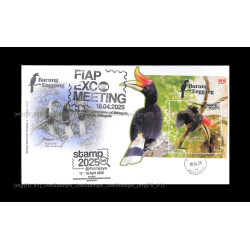 2025 Malaysia 2025.4.17-18 Stamp Fair 2025 Putrajaya Hornbill Ovp FDC MS Fine