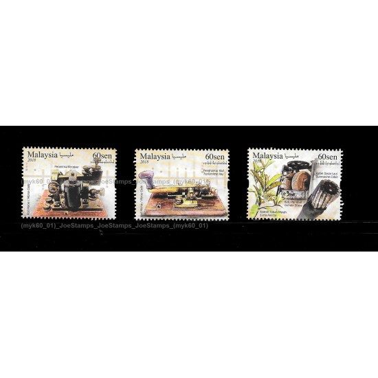 2018 Malaysia Telegraph Museum Set of 3pcs stamps MNH Fine