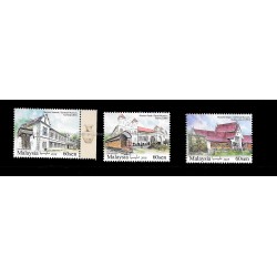 2018 Historical Museums in Malaysia Set of 3pcs stamps MNH Fine