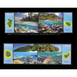 2015 Malaysia Islands and Beaches S3 Set of 4pcs stamps MNH Fine
