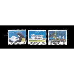 1984 Malaysia Official Opening of New General Post Office Set of 3pcs stamps MNH Fine