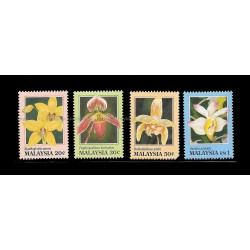 1994 Orchids of Malaysia Set of 4pcs stamps MNH Good