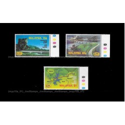 1983 Malaysia Opening of East West Highway Set of 3pcs stamps MNH Fine