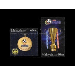 2011 Malaysia AFF Suzuki Cup 2010 Set of 2pcs stamps MNH Fine