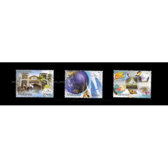 2004 Malaysia Multimedia Super Corridor Set of 3pcs stamps MNH Fine