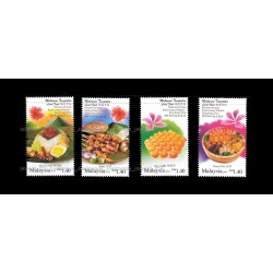 2014 Local Food Kuala Lumpur, Malaysia - Hong Kong, China Joint Issue Set of 4pcs stamps MNH Fine