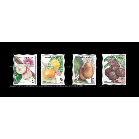 1999 Rare Fruits of Malaysia (S2) Set of 4pcs stamps Good (lightly toned & spots)