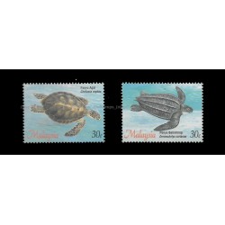 1995 Malaysia Turtles Booklet Set of 2pcs stamps Good (lightly toned & spots)