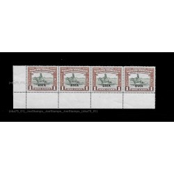 1945 North Borneo Pictorial Definitive Series Ovp BMA 1c MNH SG320 VF 1c stamp MNH Fine