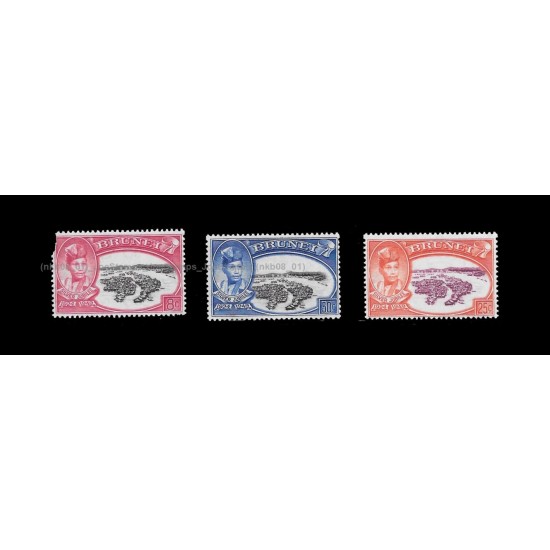 1949 Sultan Silver Jubilee Set of 3pcs stamps MNH Good