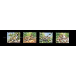 1995 Malaysia Clouded Leopard WWF Set of 4pcs stamps MNH Fine