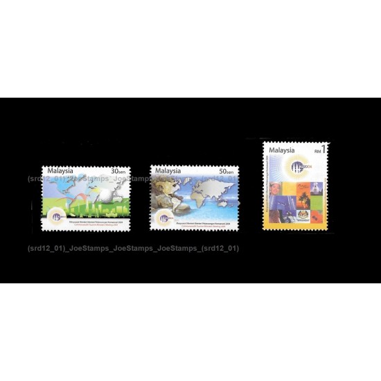 2004 Malaysia Commonwealth Tourism Minister's Meeting Set of 3pcs stamps MNH Fine